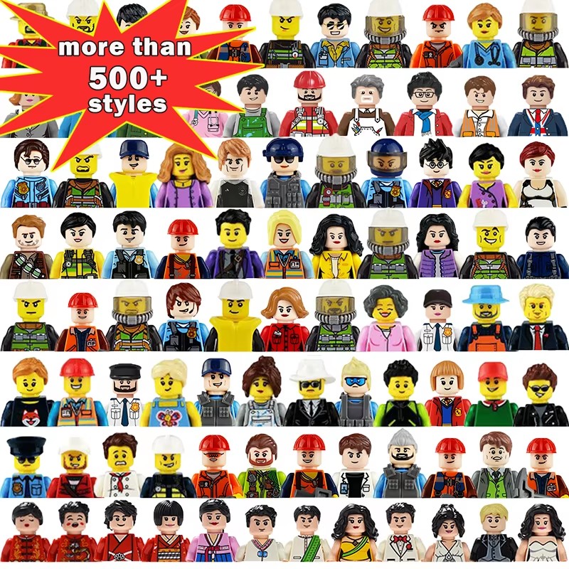 Lego Minifigure Holder - Person Series Professional Building Blocks Mini