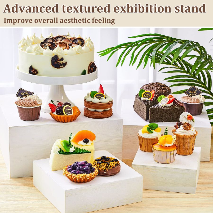 Set of 4 Large Wood Display Ri - огляд і ціна Display Risers Set