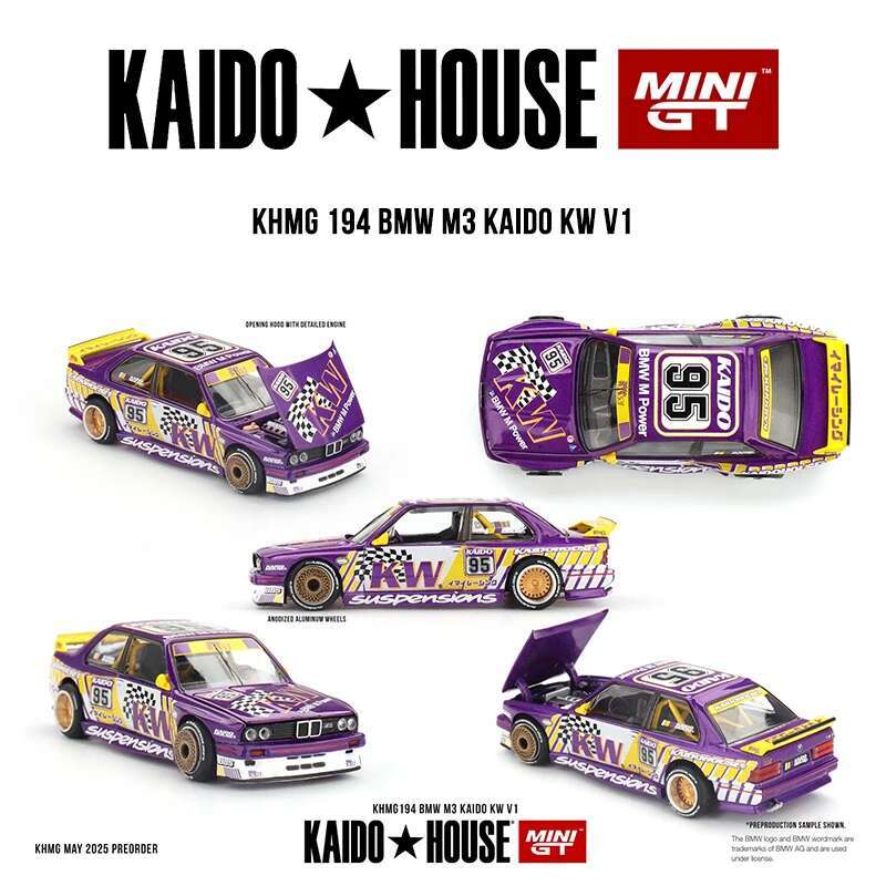 KHMG 194 1:64 BMW M3 Kaido KW  - огляд і ціна Die Cast Car 1 64