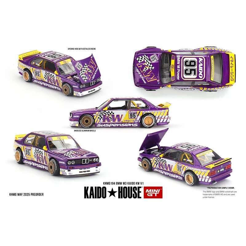 KHMG 194 1:64 BMW M3 Kaido KW  - огляд і ціна Die Cast Car 1 64