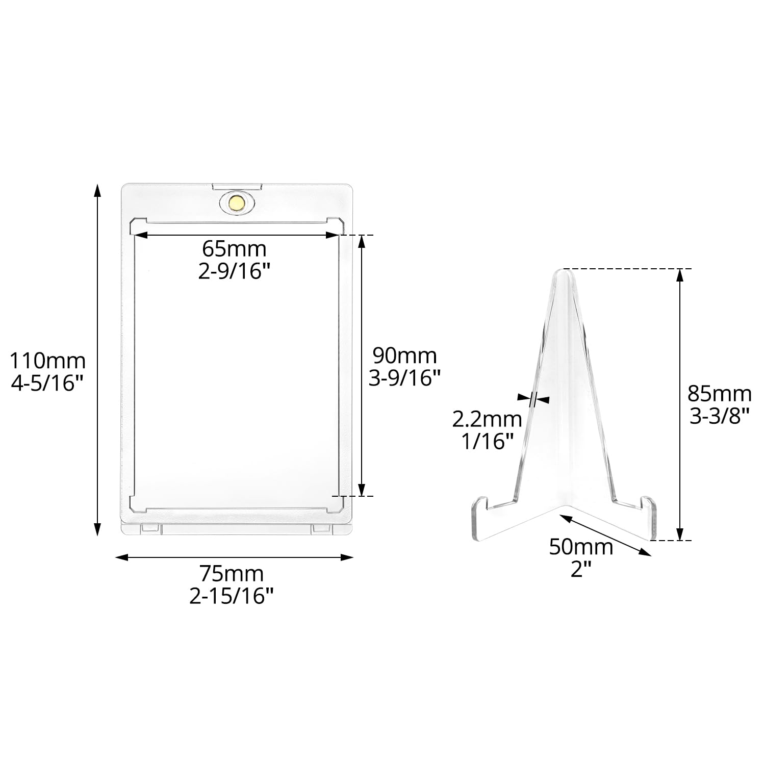 35PT Magnetic Card Holder Disp - огляд і ціна Display Case Acrylic