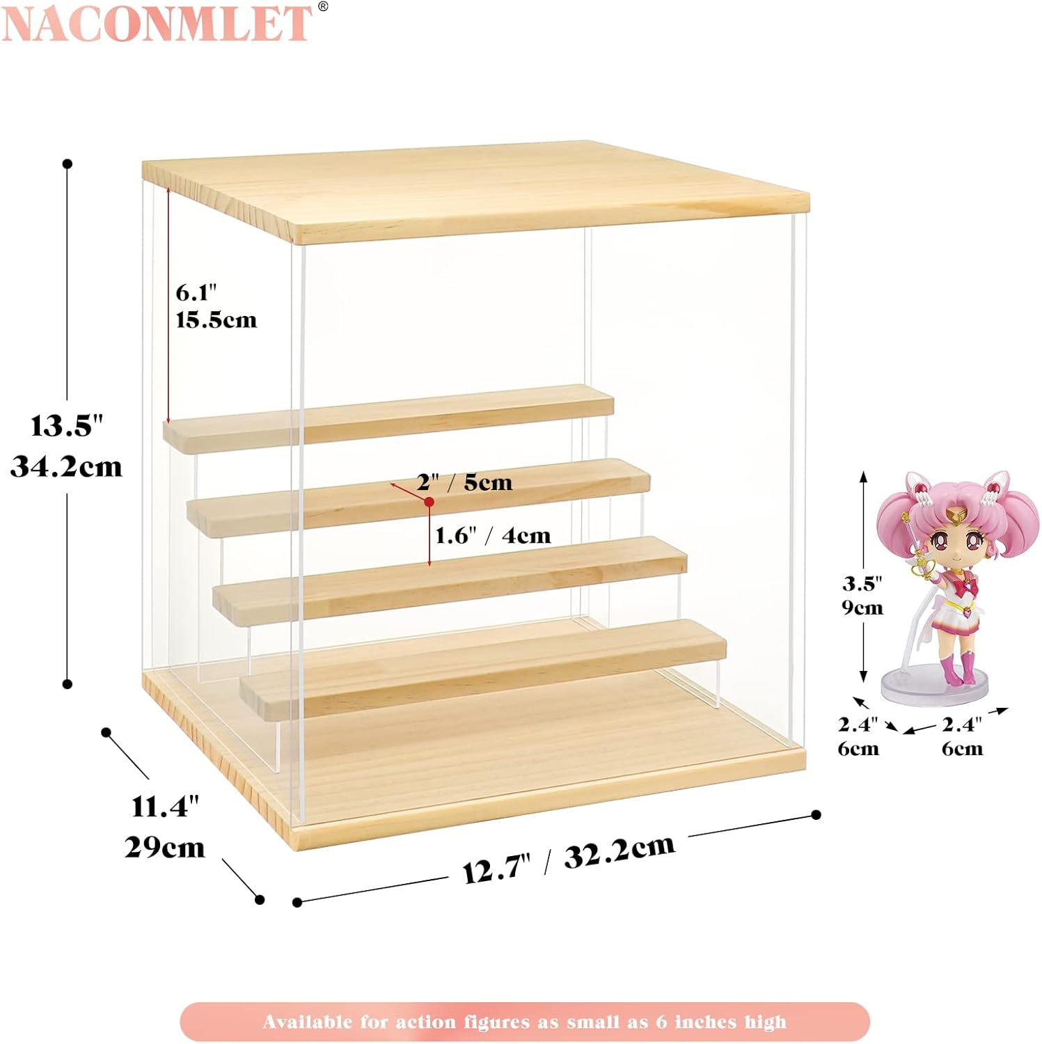 5-Tier Acrylic Display Case wi - огляд і ціна Display Case Acrylic