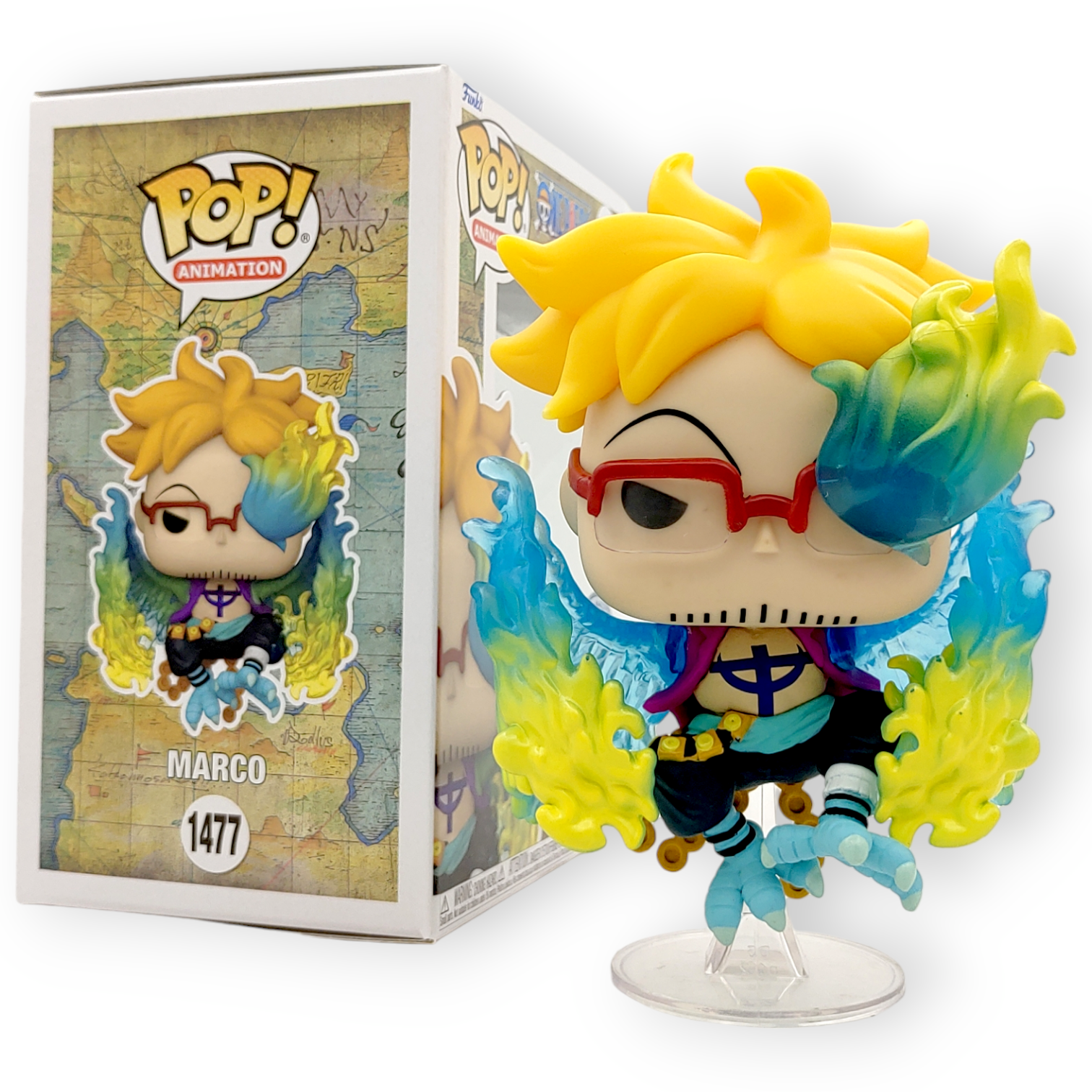 One Piece Marco #1477 Figure F - огляд і ціна Funko Pop Protector