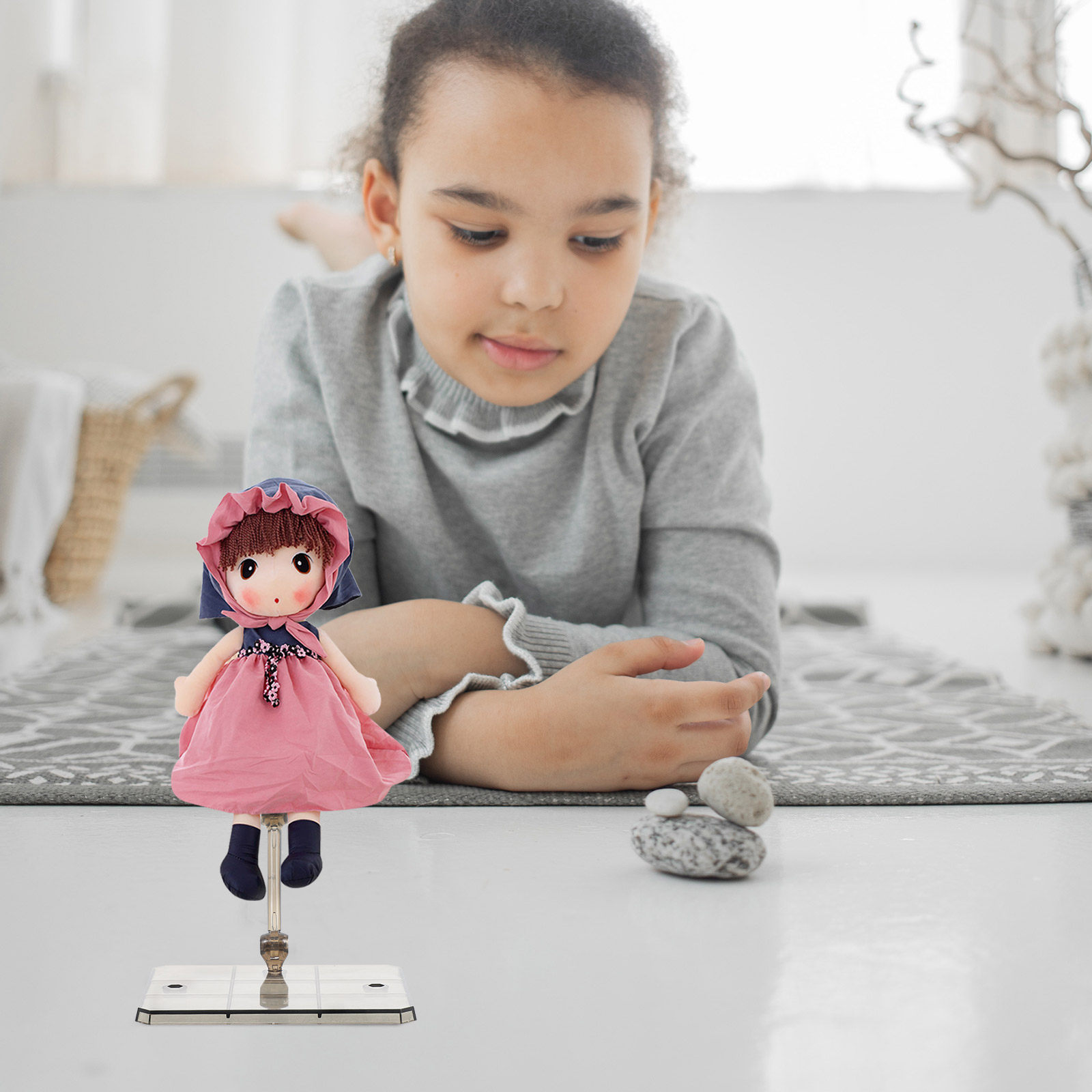 3Pcs Adjustable Plastic Action - огляд і ціна Action Figure Stand