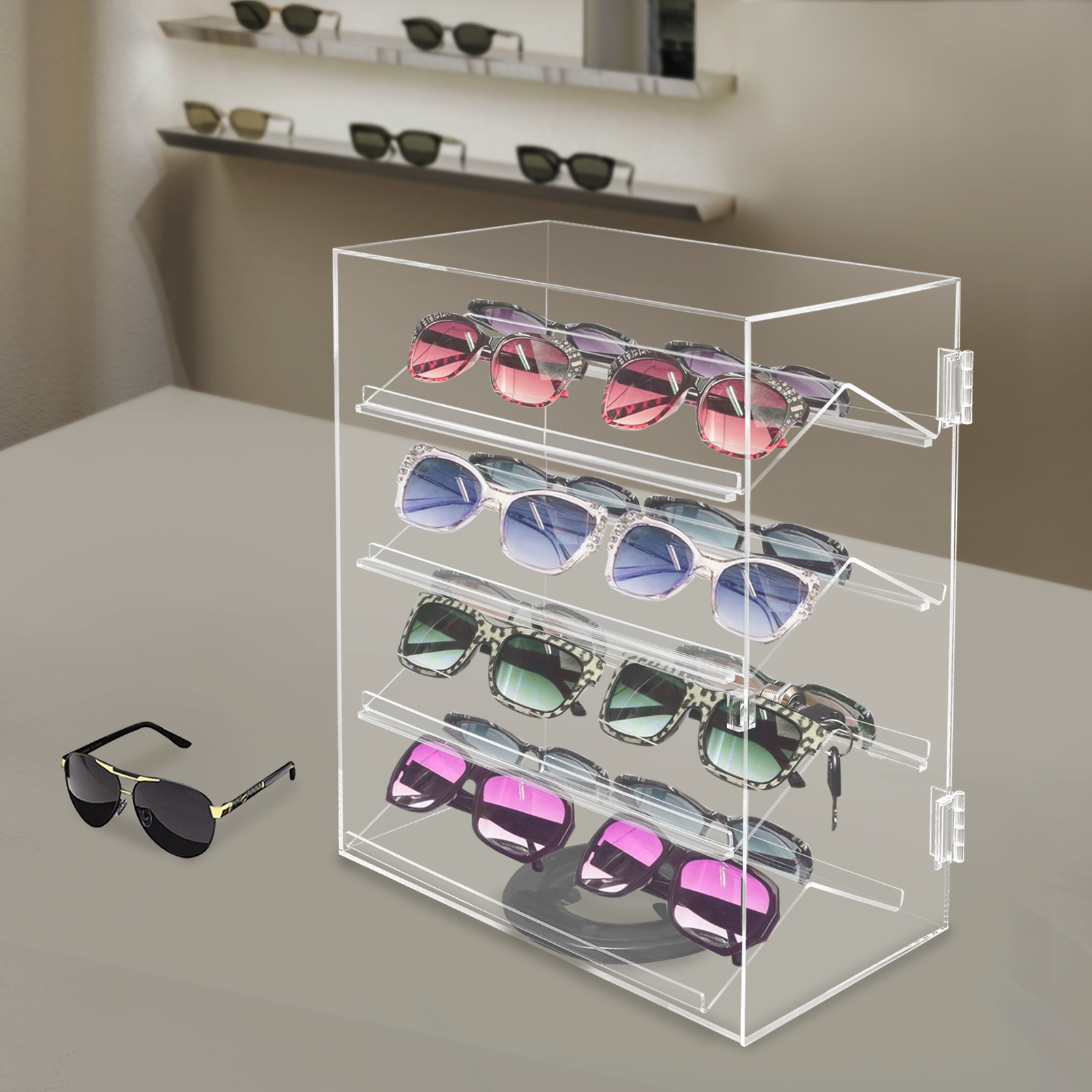 360° Rotating Clear Acrylic Di - огляд і ціна Display Case Acrylic