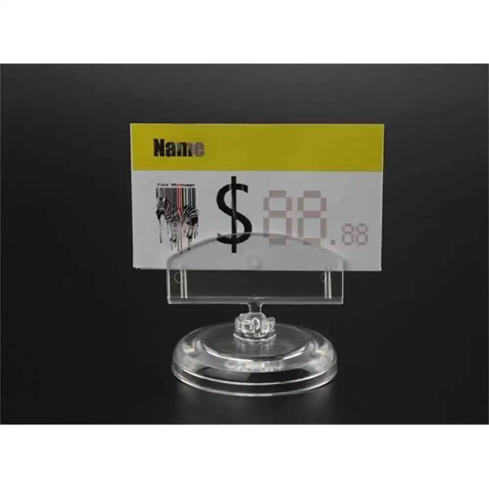 Small Card Holder Stand Clear  - огляд і ціна Pop Display Shelf