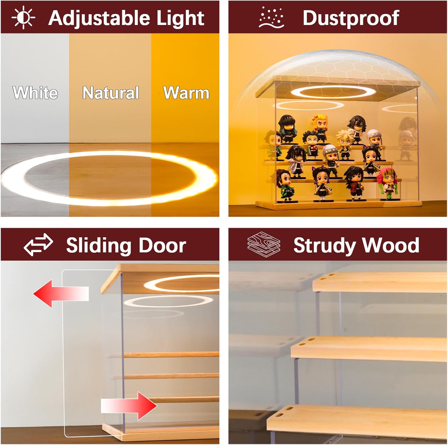 Acrylic Display Case with Adju - огляд і ціна Display Case Acrylic