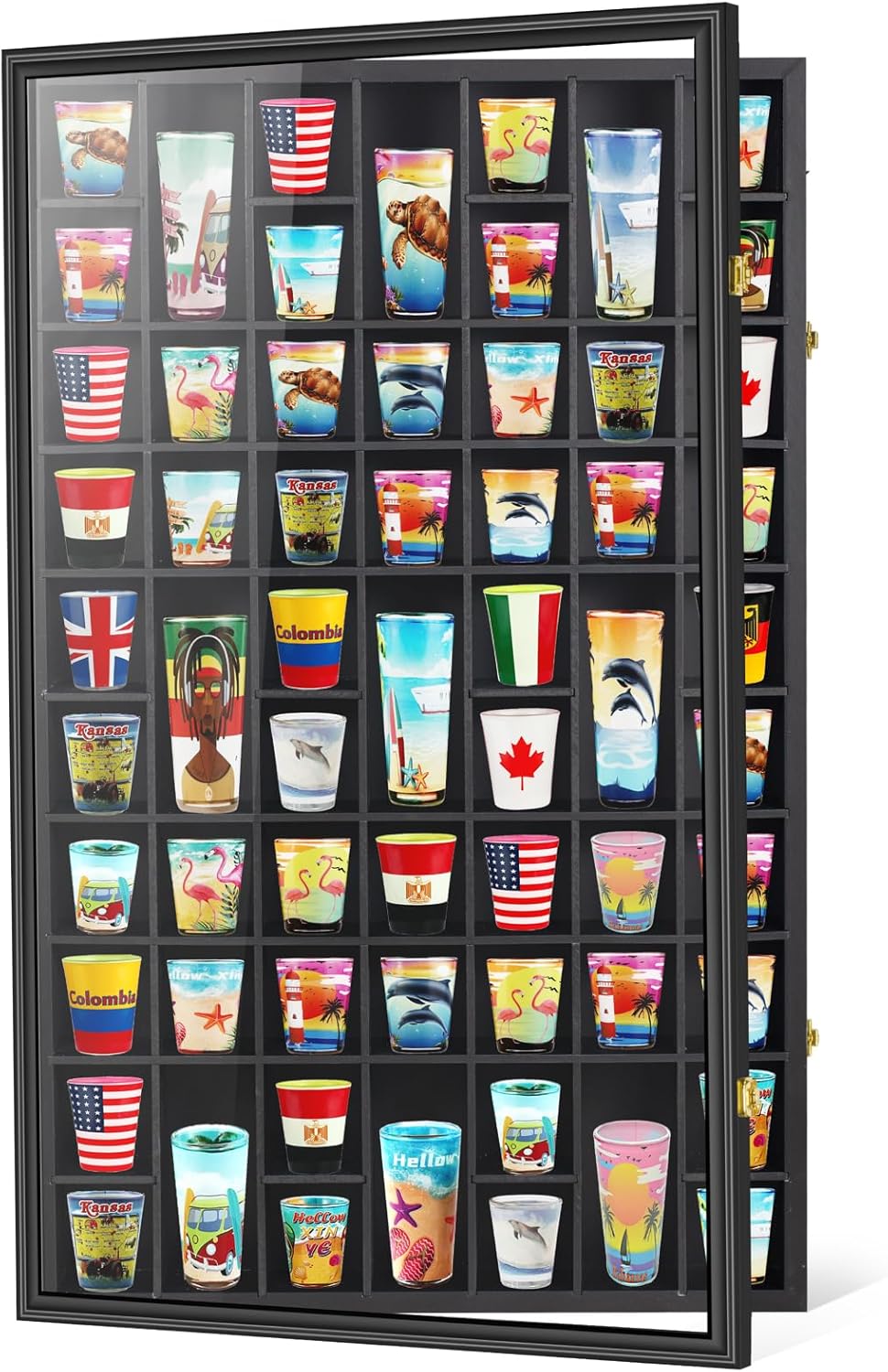 Large 61-Slot Shot Glass Displ - огляд і ціна Display Case Acrylic