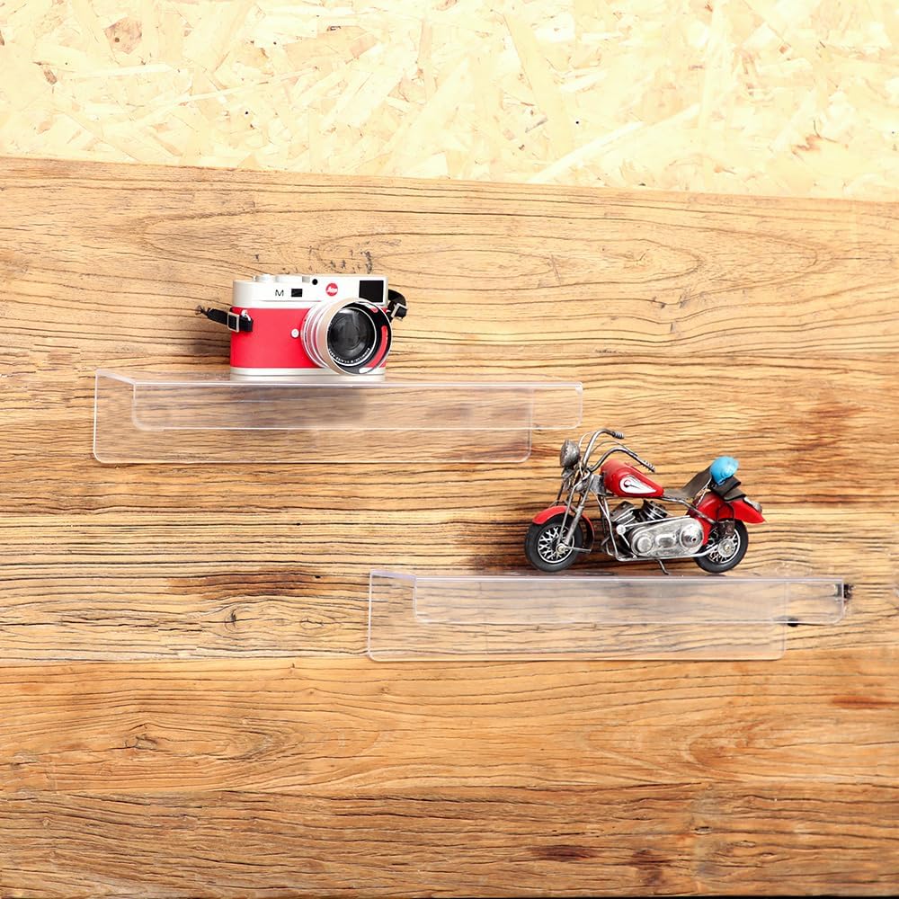 4 Pack Clear Acrylic Floating  - огляд і ціна Pop Display Shelf