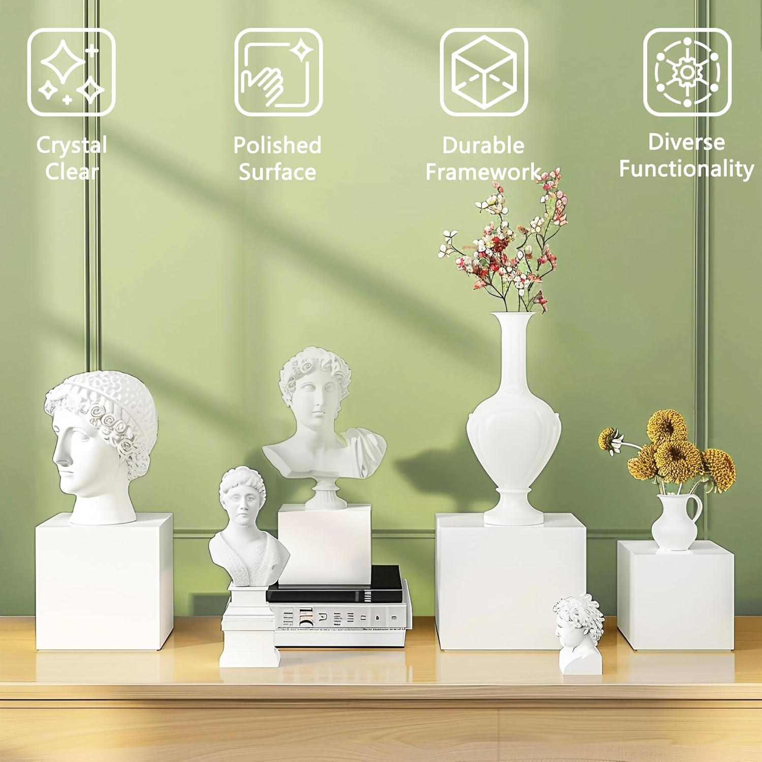 6-Piece Acrylic Display Risers - огляд і ціна Display Risers Set