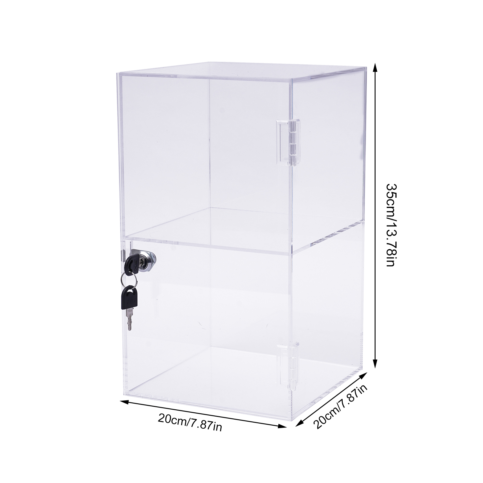 Transparent Acrylic 20x20x35cm - огляд і ціна Display Case Acrylic