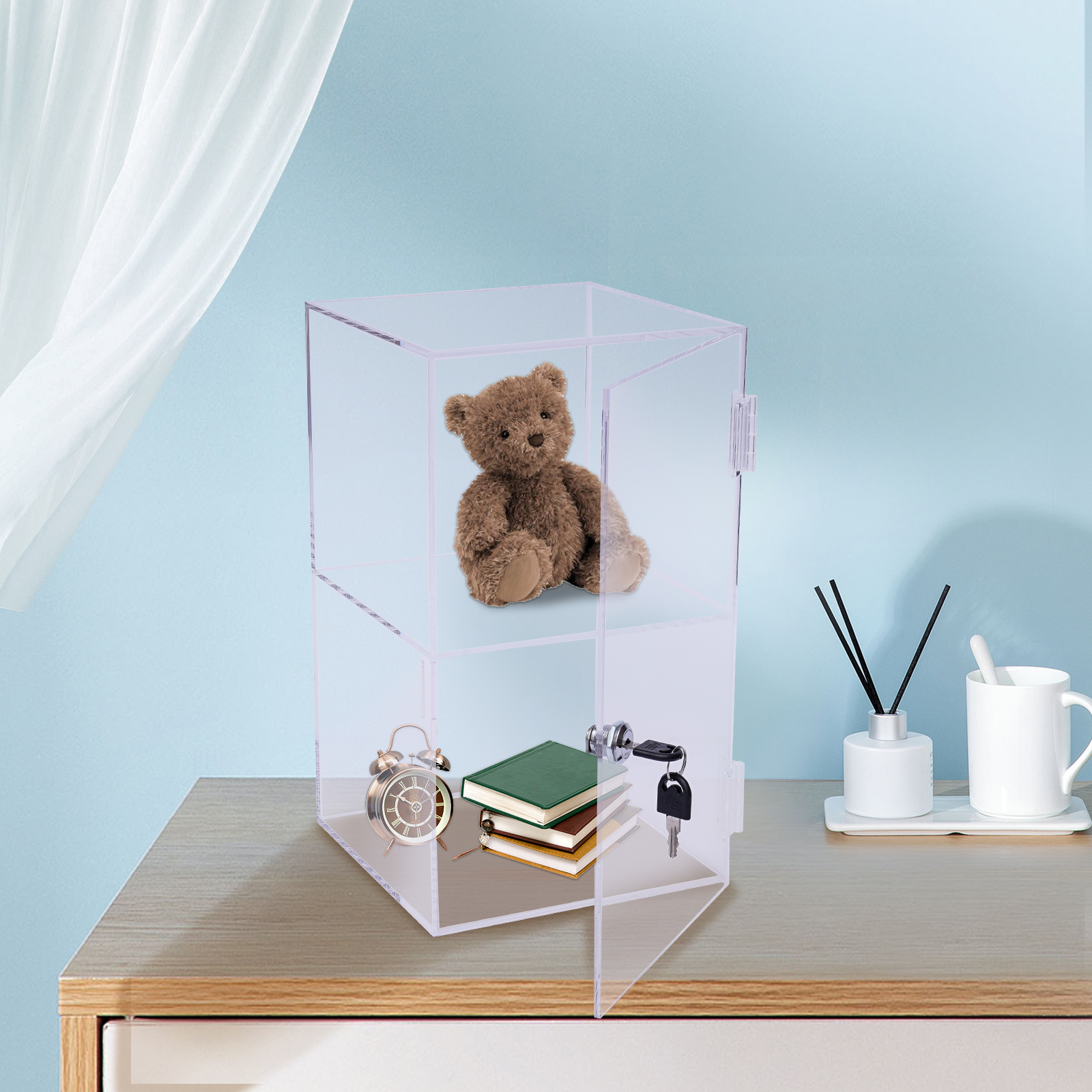 Transparent Acrylic 20x20x35cm - огляд і ціна Display Case Acrylic
