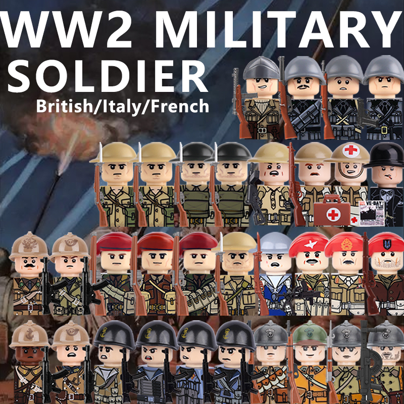 WW2 Military Soldier Figures B - огляд і ціна Lego Minifigure Holder