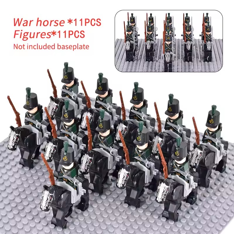 10pcs Napoleonic Wars Military - огляд і ціна Lego Minifigure Holder